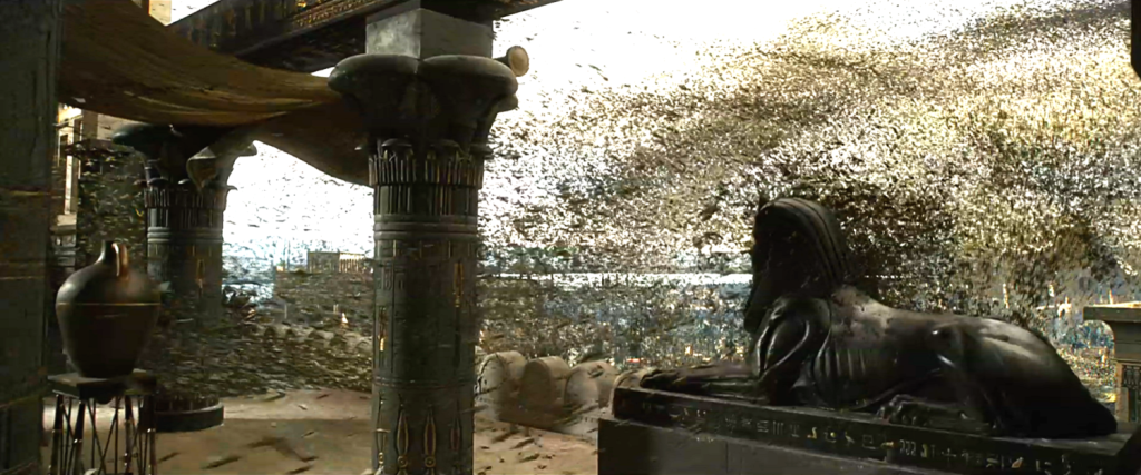 The “Plague of Flies” from the film “Exodus: Gods and Kings.”